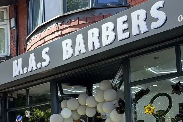 The M.A.S Barbers shopfront on Nangreave Road
